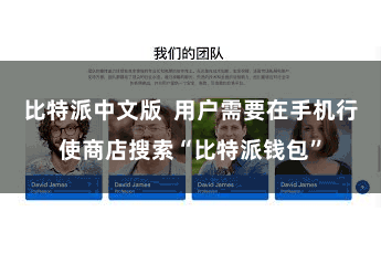 比特派中文版 用户需要在手机行使商店搜索“比特派钱包”