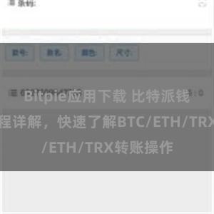 Bitpie应用下载 比特派钱包转账教程详解，快速了解BTC/ETH/TRX转账操作