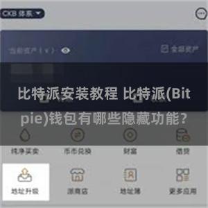 比特派安装教程 比特派(Bitpie)钱包有哪些隐藏功能？