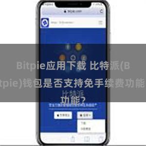 Bitpie应用下载 比特派(Bitpie)钱包是否支持免手续费功能？