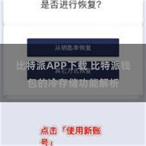 比特派APP下载 比特派钱包的冷存储功能解析