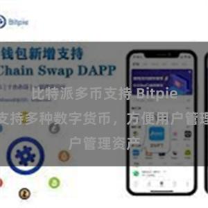 比特派多币支持 Bitpie系统支持多种数字货币，方便用户管理资产