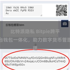 比特派隐私 Bitpie跨平台钱包一体化，助力数字货币管理