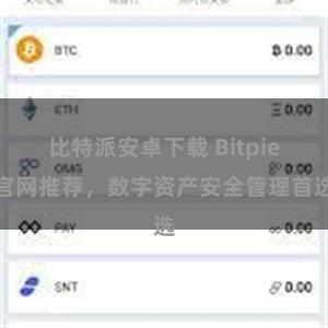 比特派安卓下载 Bitpie官网推荐，数字资产安全管理首选