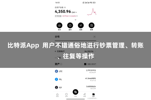 比特派App  用户不错通俗地进行钞票管理、转账、往复等操作